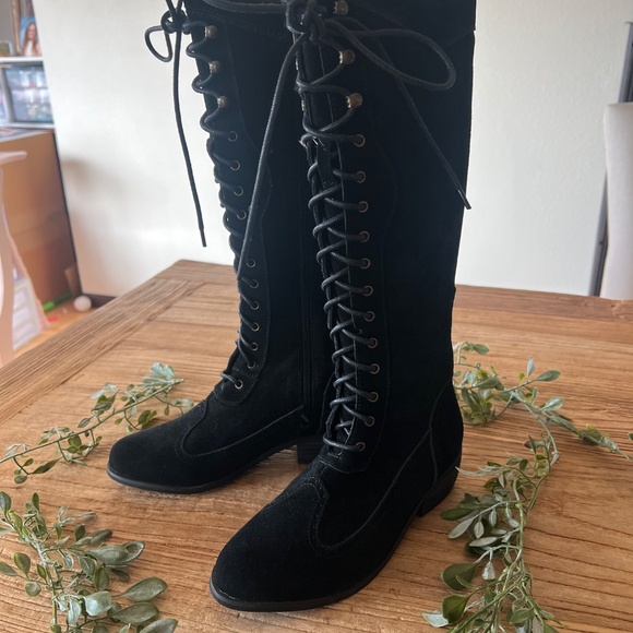 NWOT Alvida Leather Boot Black Y4 - Picture 5 of 12